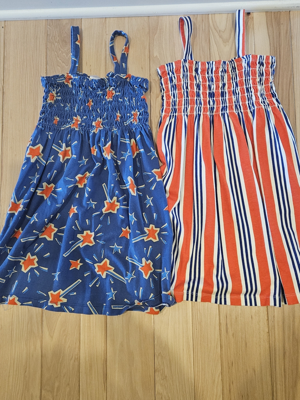 Hanna Andersson Girls Size 6-7 Red, Blue & White Striped Girls' Sundress